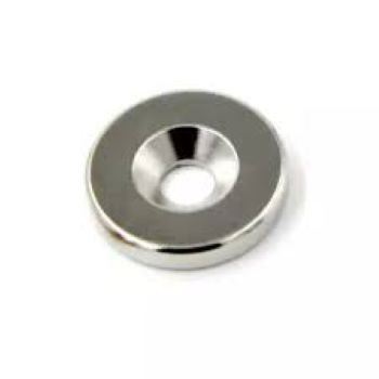 Neodímium süllyesztett gyűrű mágnes 25x4mm